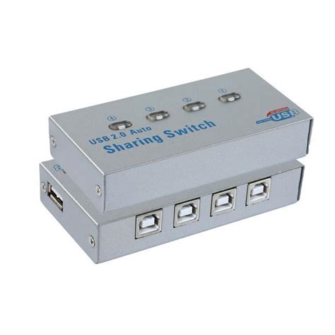 4 In 1 Out Usb 20 Hub Selector Sharing Switch China Switch And Usb Switch