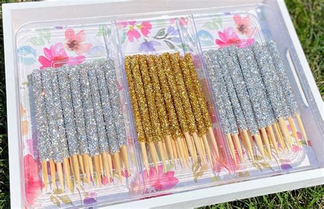 Candy Apple BLING STICKS Candy Apple Sticks Dowels Glitter | Etsy