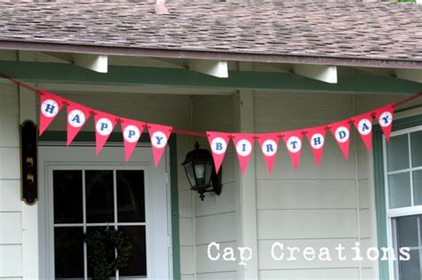 Cap Creations: DIY - Happy Birthday Baseball Banner Printable