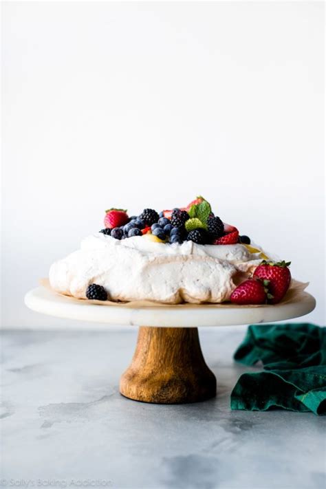 Pavlova Is Crisp On The Edges Chewy On Top And Marshmallow Soft And