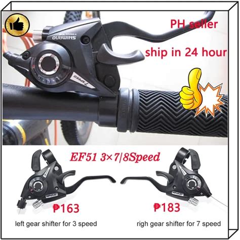 In Stock PH Stock Shimano EF 51 3x7 8 Combo ShifterMTB Shifter