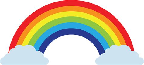 Rainbow Clouds Magic Fantasy Sweet Decoration Stock Illustration ...