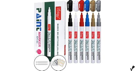 Vickay Oil Paint Markers Set Of 6 Fine Tip Review 2024 Marker Vibe