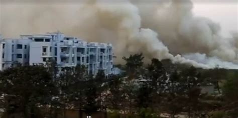 [VIDEO] Bellandur lake catches fire once again, toxic fume chokes city