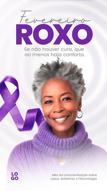 Premium Psd Campanha Fevereiro Roxo Social Media Purple February