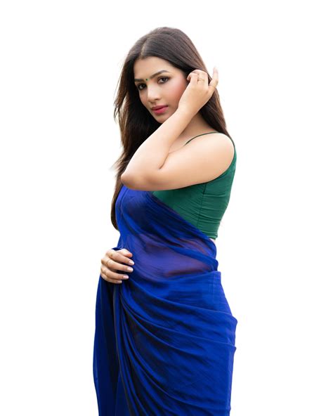 🔥 Cute Girl In Blue Saree Png Images Download Cbeditz