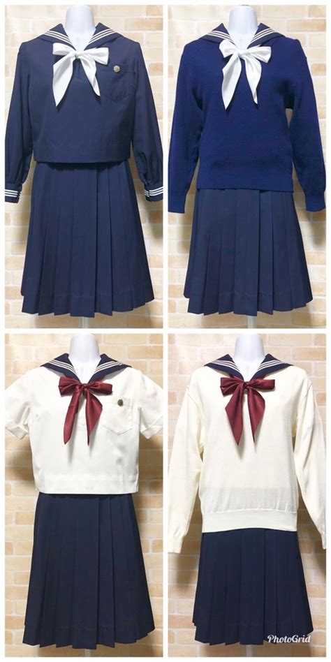 制服市場 東京都 実践女子学園中学校【現行制服】夏服冬服＋校章セット 全正規品の伝統セーラー服！