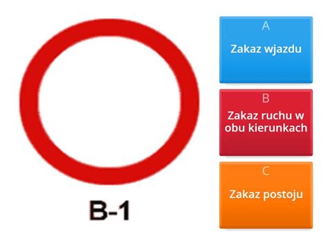 Test Znaki Drogowe Quiz