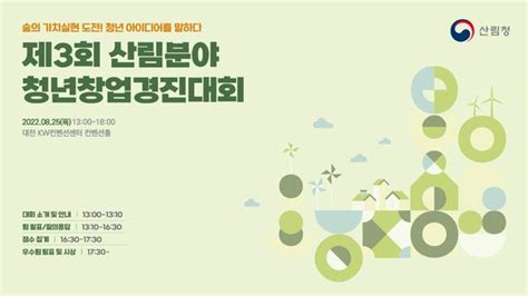 제3회 산림 분야 청년창업경진대회 개최 네이트 뉴스