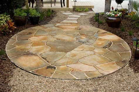 Flagstone Pea Gravel Patio Pea Gravel Patio Patio Landscape Design