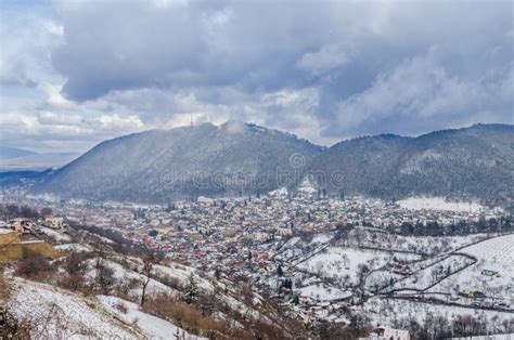 Brasov City, Romania, In Winter Time Stock Image - Image of photography ...