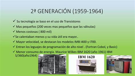 Historia De Los Computadores Y Generaciones PPT