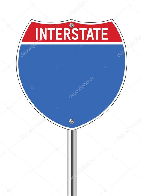 Interstate Sign Vector Art Free