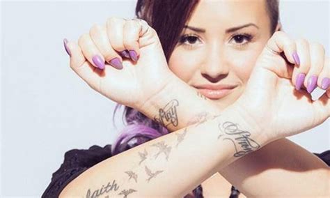 Demi Lovato Rock N Roll Tattoo