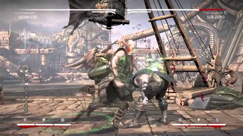 MKX Quan Chi Summoner 39 Midscreen Combo New Move YouTube