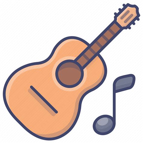 Acoustic Guitar Instrument Music Icon Download On Iconfinder