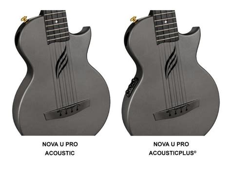 Enya Nova U Pro CarbonFibre Tenor Uke Black Incl Pickup Music