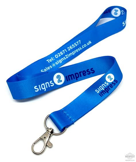 Corporate Branded Promotional Event Lanyards WEDFEST