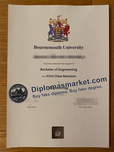 How much does it cost to buy Bournemouth University diploma?