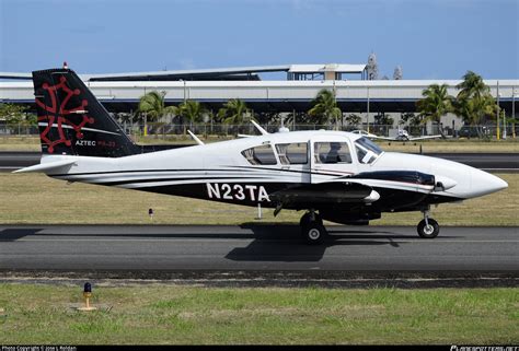 N23TA Private Piper PA 23 250 Aztec F Photo By Jose L Roldan ID