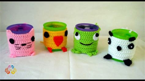 Forro Para Tazas Tejidos A Crochet Youtube