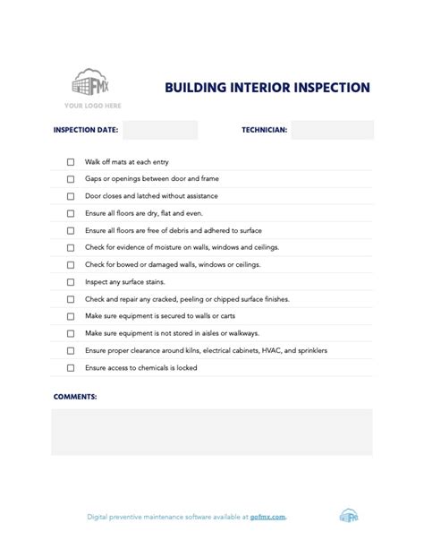 Free Download 11 School Maintenance Checklists Fmx