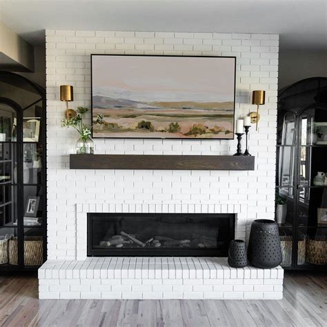 30 Gorgeous White Brick Fireplace Ideas To Update Your Home