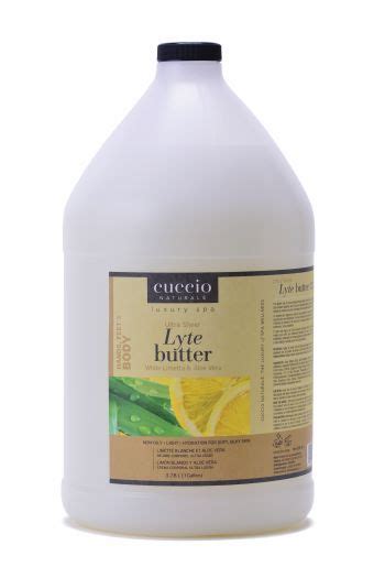 Cuccio Naturale Lyte White Limetta And Aloe Vera Butter Gallon Cbs Beauty Supply