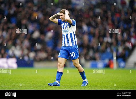 Brighton And Hove Albion S Julio Enciso Reacts To A Missed Chance