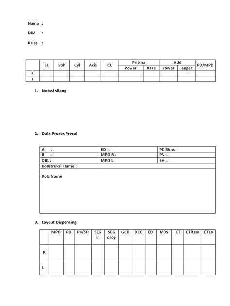 praktek layout dispensing