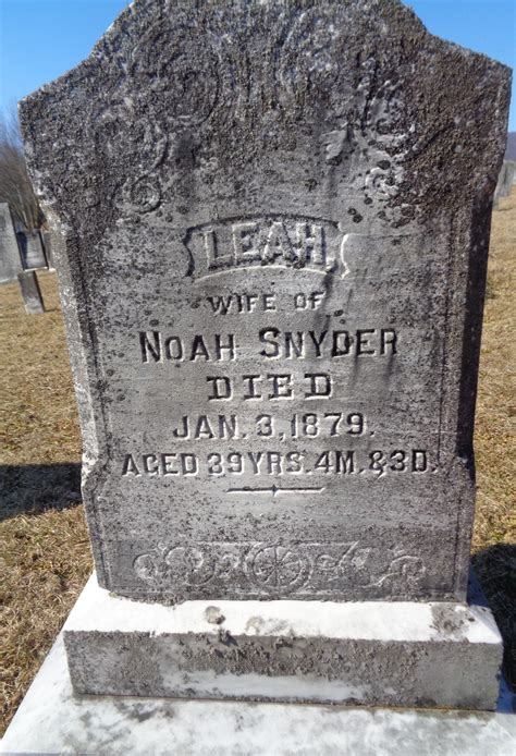 Leah Snyder M Morial Find A Grave