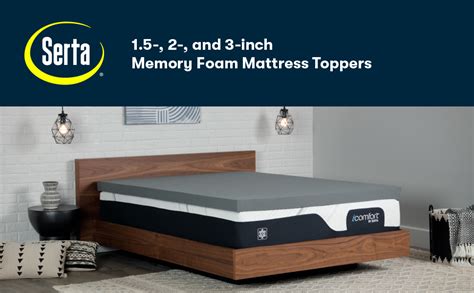 Serta ThermaGel Cooling, Pressure-Relieving Memory Foam Mattress Topper ...