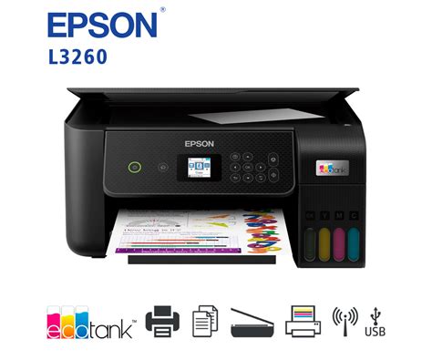 IMPRESORA EPSON ECOTANK L3260 INALÁMBRICA MULTIFUNCIONAL USB