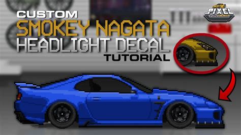 How To Make A Smokey Nagata MK4 Supra Custom Decal In Pixel Car Racer