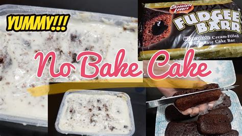 FUDGEE BARR CAKE No Bake Cake Jemimah Villanueva YouTube