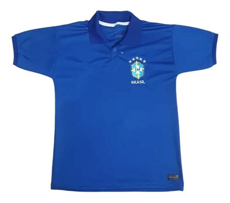 Camisa Sele O Brasileira Camiseta Gola Polo Parcelamento Sem Juros