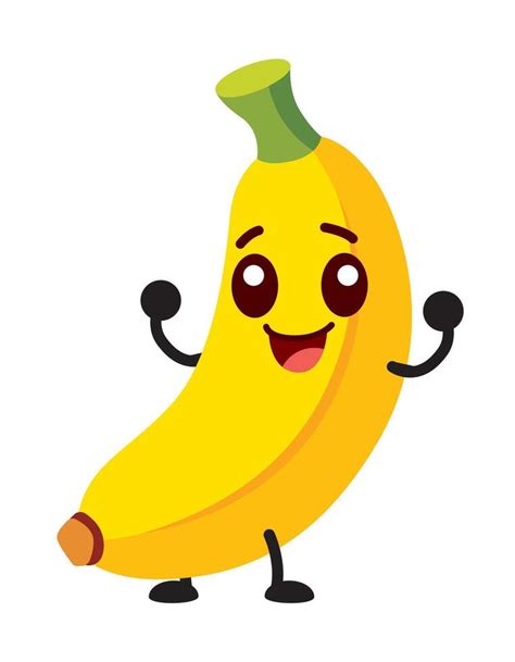 Cute banana cartoon emoji icon character illustration 43763073 Vector ...