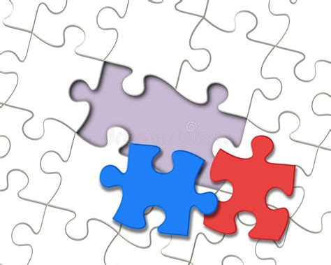 Jigsaw Puzzle With Missing Pieces Stock Illustration Illustration Of