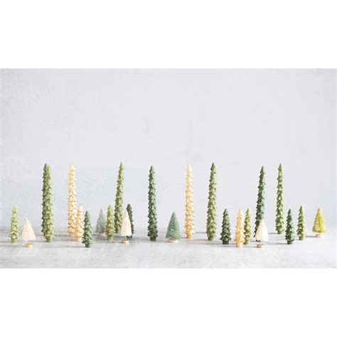 Unscented Tree Shaped Taper Candles Set Of