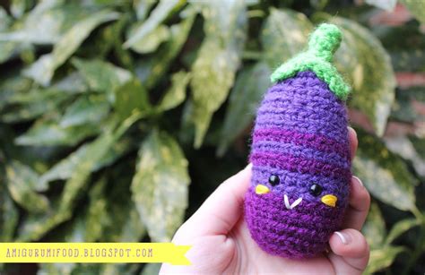 Amigurumi Food Amigurumi Eggplant Free Pattern Frutas Y Verduras