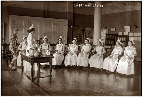 Anatomy Class 1905 Shorpy Historic Photo Archive Vintage Nurse Anatomy Class Shorpy