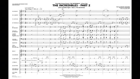 The Incredibles Part 2 By Michael Giacchinoarr Jay Bocook Youtube