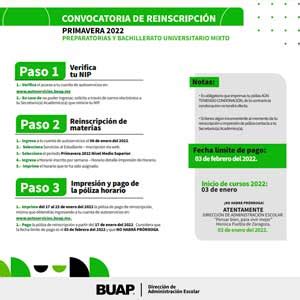 Reinscripción BUAP Información actualizada 2025