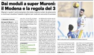 Modena FC Resto Del Carlino Dai Moduli A Super Muroni I Gialli E