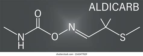 Aldicarb Pesticide Molecule Skeletal Formula Stock Vector (Royalty Free ...