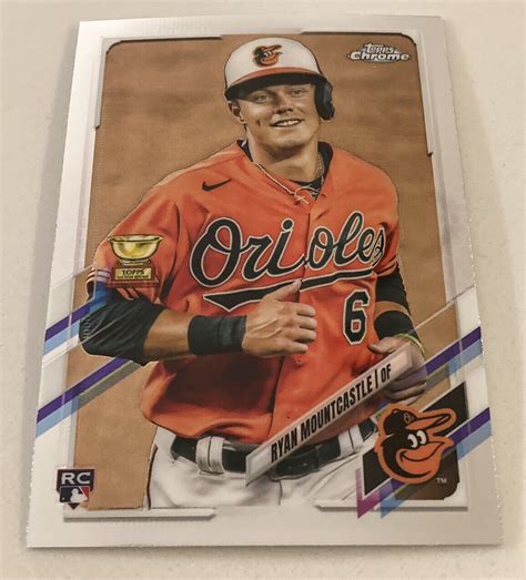 2021 Ryan Mountcastle Rc Gold Rookie Cup Topps Chrome 63 Baltimore