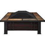 Best Buy Real Flame Morrison Wood Burning Fire Pit Outdoor Black Bk