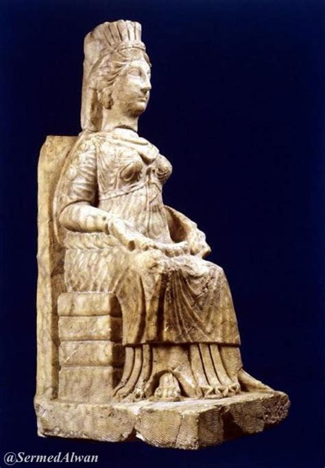 Statue Of Seated Queen With Crown Hatra The 1st Arab Kingdom