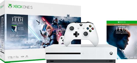 Shop Microsoft Xbox One S 1TB Star Wars Jedi Fallen Order Deluxe