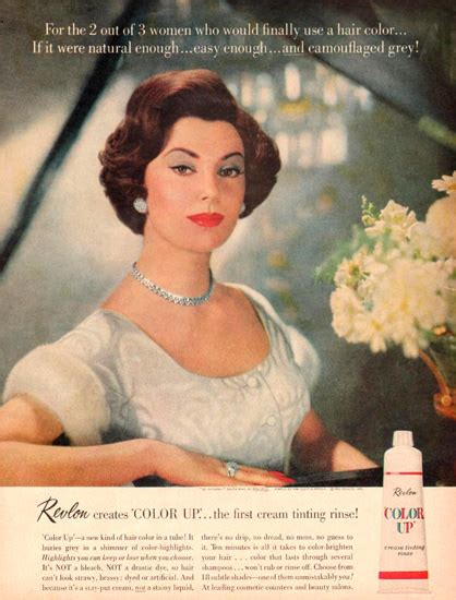 Revlon Color Up Beauty 1961 Mad Men Art Vintage Ad Art Collection